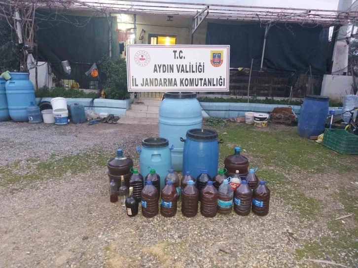 Didim’de 490 litre kaçak alkol ele geçirildi
