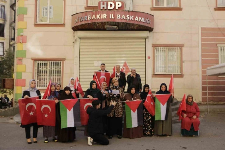 Diyarbakır annelerinden İsrail’in zulmüne tepki
