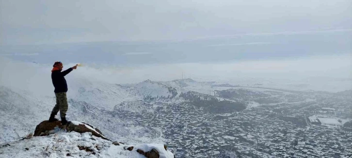 Doğa tutkunlarından 10 kilometrelik Gönül Dağı tırmanışı
