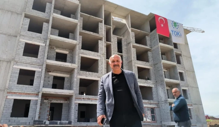 Doğanşehir’deki kalıcı konutlar hızla yükseliyor
