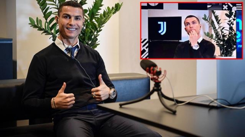 Ronaldo'nun bakışları geceye damga vurdu