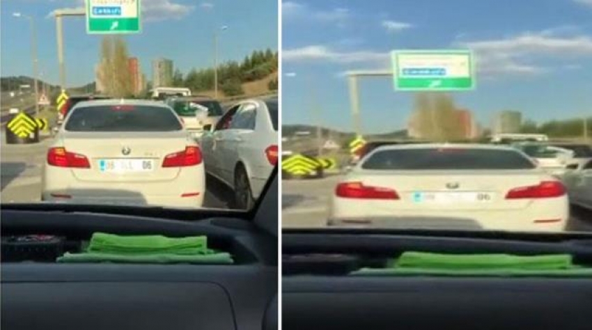 İnsanlığın bittiği an: Ambulansa yol vermeyen düğün konvoyu