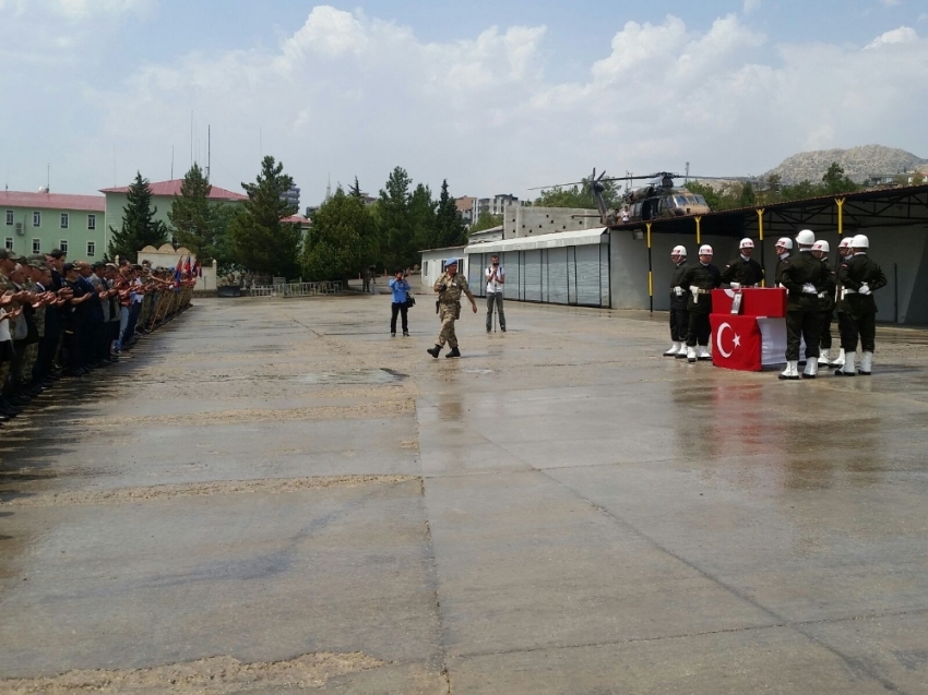 Şırnak şehidi törenle memleketine uğurlandı