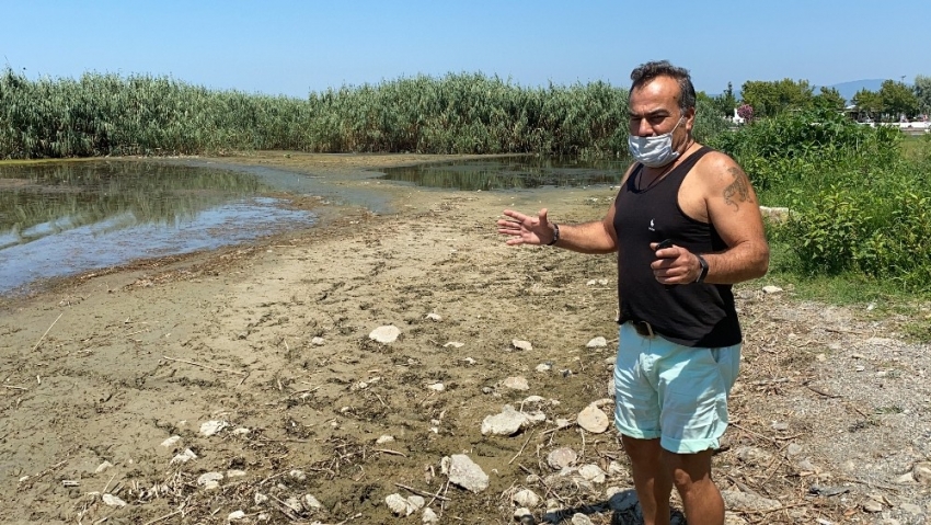 İznik Gölü’nde 20 metre çekilme