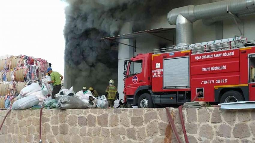 İplik fabrikası yangın sonrası kullanılmaz hale geldi