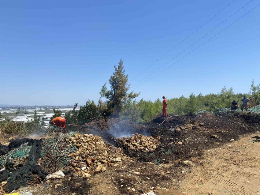 Ormanlık alanda çıkan yangın korkuttu