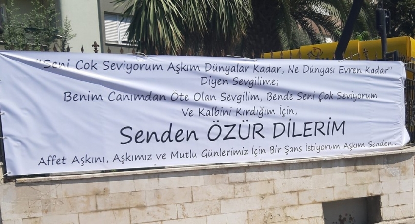 Zabıta Daire Başkanı bu pankartı kaldıramadı