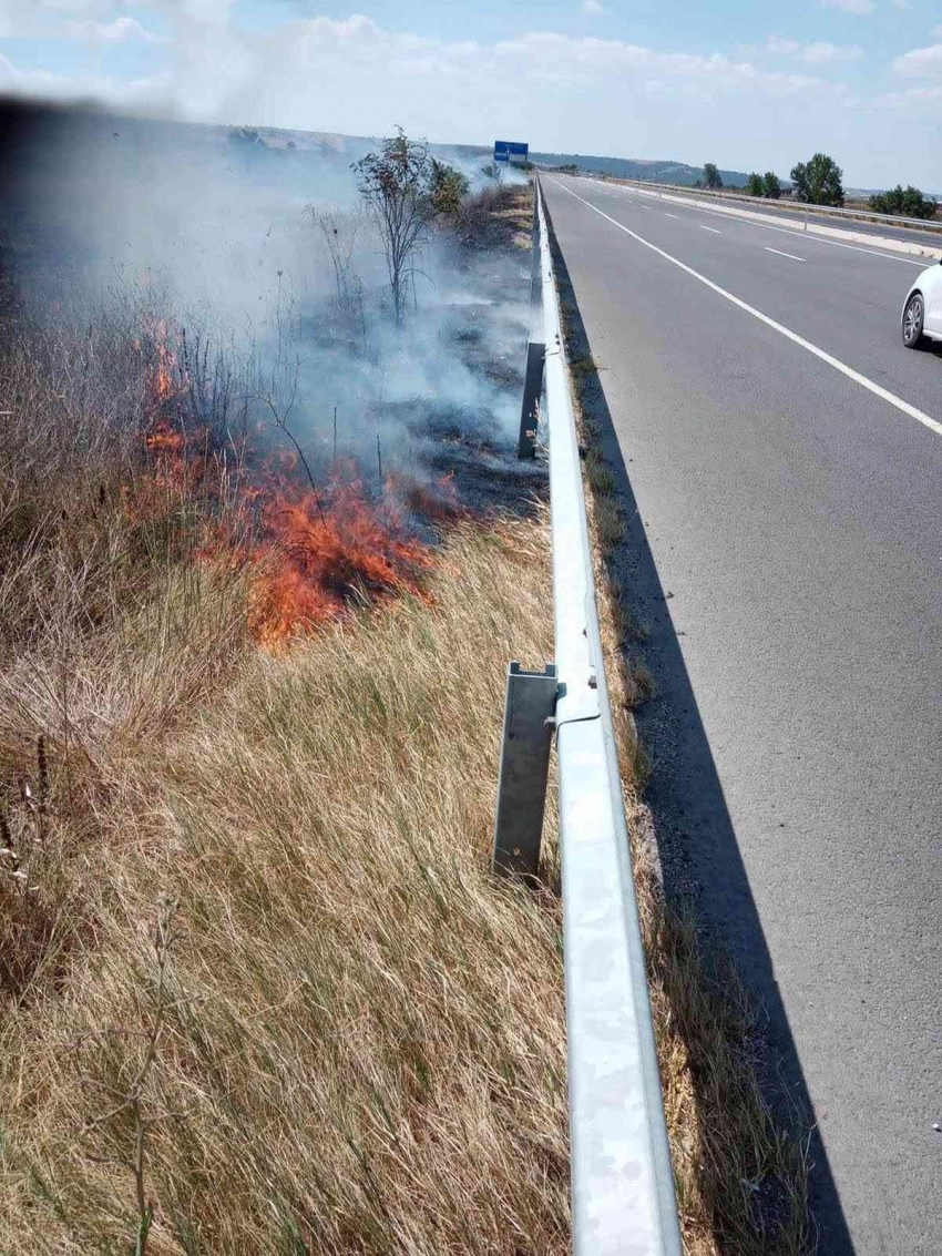 Sigara izmariti yangın çıkardı