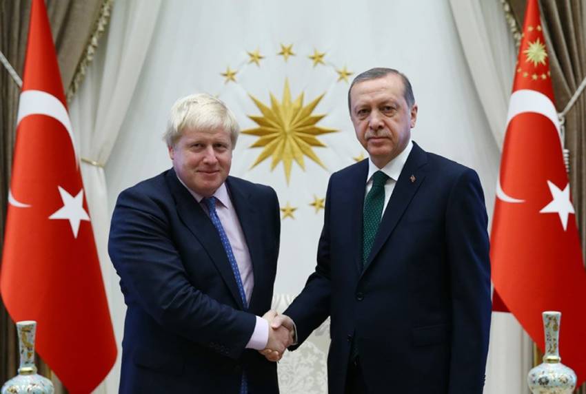 Erdoğan Johnson’ı kabul etti