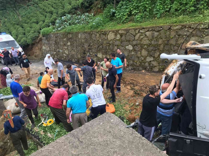 Rize’deki kazada yaralanan 25 kişiden 18’i taburcu oldu