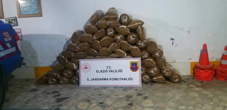 Elazığ’da 408 kilo kaçak tütün ele geçirildi
