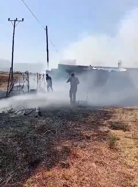 Elazığ’da otluk ve ağaçlık alanda çıkan yangınlar söndürüldü
