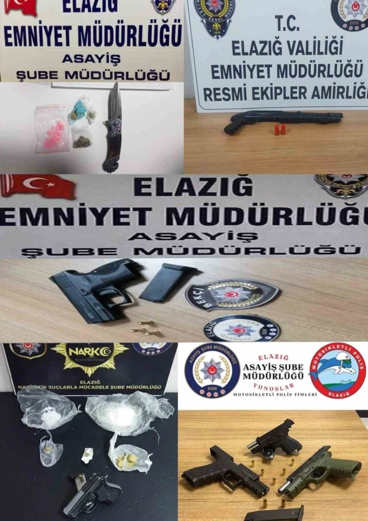 Elazığ polisi suçlulara göz açtırmıyor
