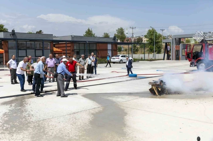 Emekli Evi üyelerine yangın eğitimi
