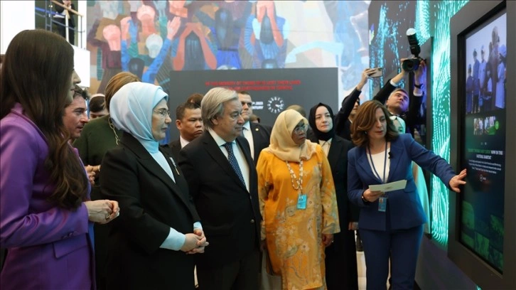 Emine Erdoğan ve Guterres BM'de depremler için kurulan 