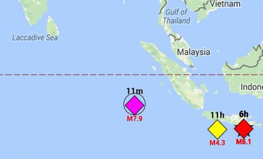 Endonezya'da 7.9 şiddetinde deprem
