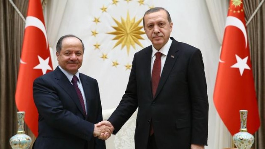 Mesut Barzani Cumhurbaşkanı Erdoğan ile bir araya geldi