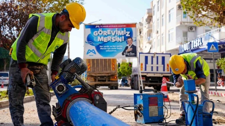 Erdemli’de içme suyu hatları yenileniyor
