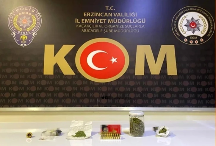 Erzincan’da uyuşturucu tacirlerine operasyon
