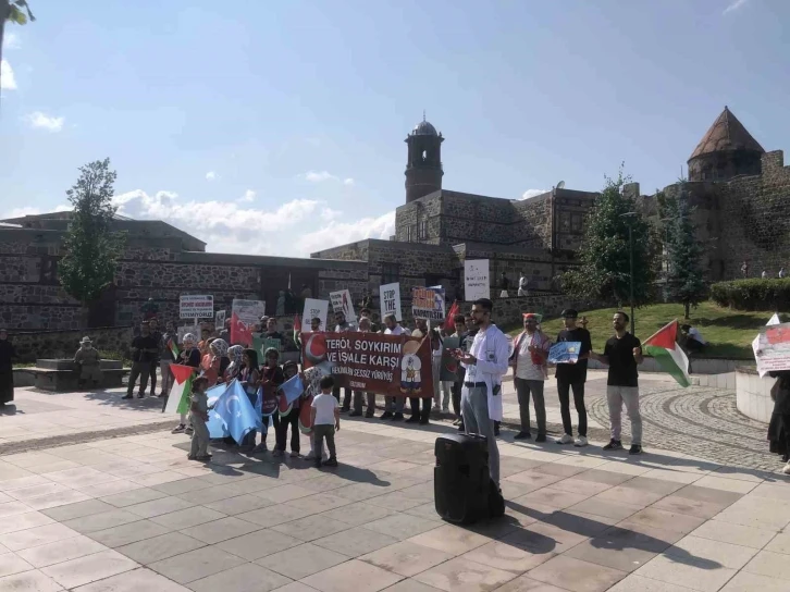 Erzurum’da ABD kongresine alkışlı protesto
