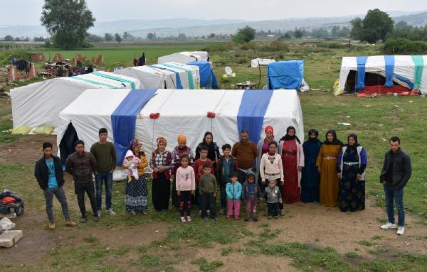 Tarım işçisi ailelerin çadırda çocuklarıyla yaşam mücadelesi