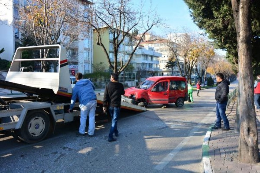 Bursa'da saniye saniye kaza anı