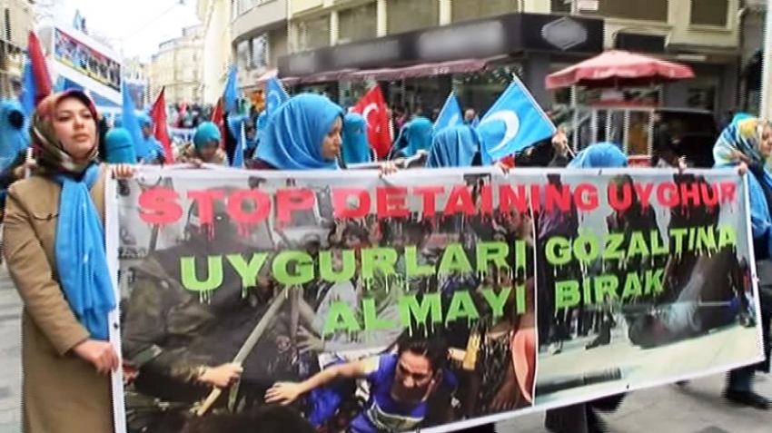 Beyoğlu’nda 700 kişi Doğu Türkistan için yürüdü