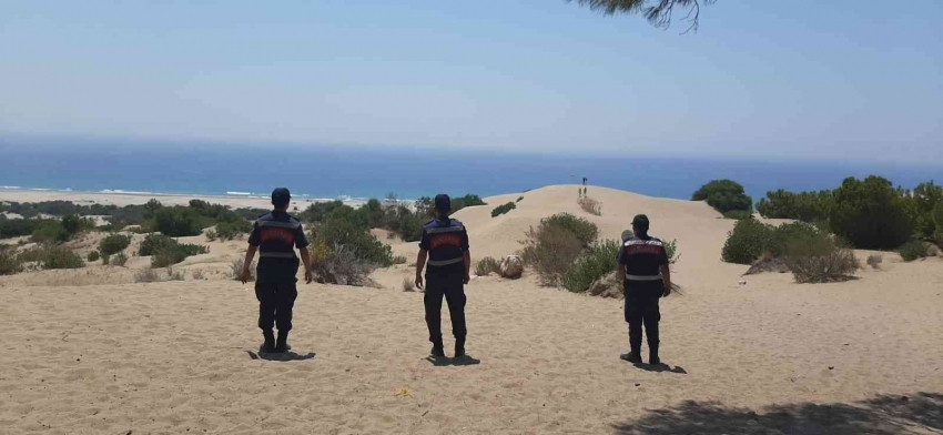 Kumlarının çalınmasıyla gündeme gelen Patara’da jandarma kuş uçurtmuyor