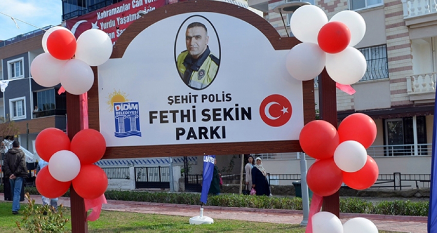 İzmir kahramanı şehit Fethi Sekin, Didim'de ölümsüzleştirildi