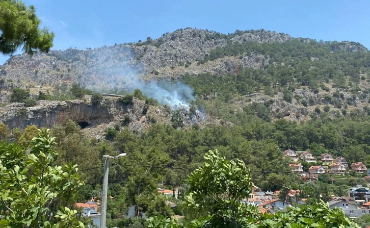 Fethiye’de orman yangını büyümeden söndürüldü
