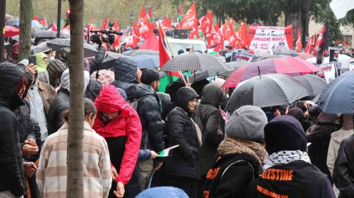 Fransa’da Filistin’e destek yürüyüşü
