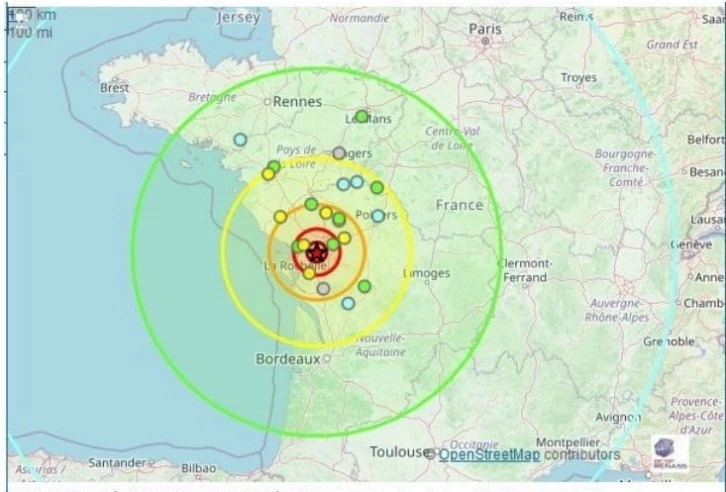 Fransa’daki 5.8’lik depremde binalar hasar gördü
