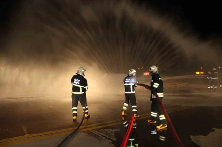 Gazipaşa-Alanya Havalimanı’nda acil durum tatbikatı