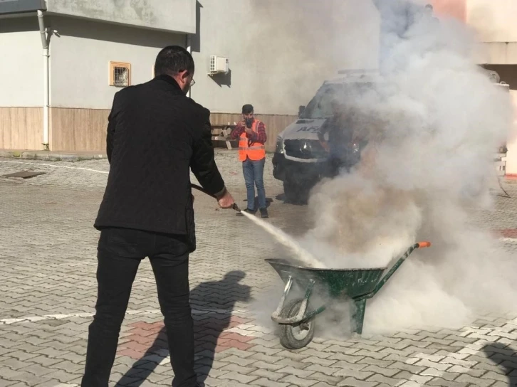 Gazipaşa’da yangın tatbikatı
