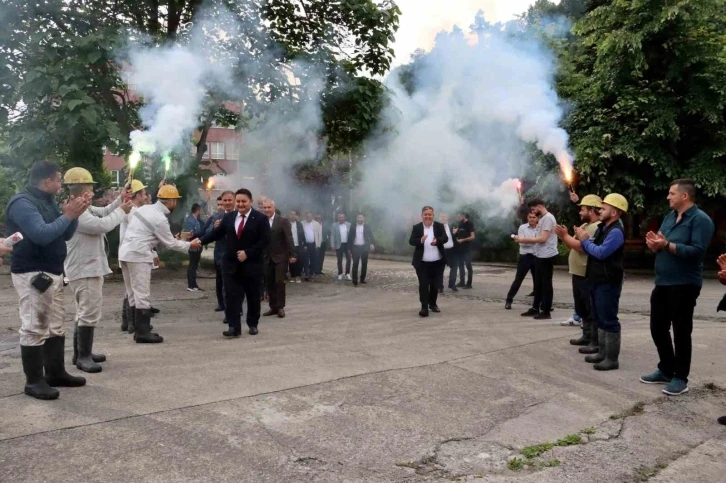 GMİS yönetimi Armutçuk’ta madenciyi bilgilendirdi
