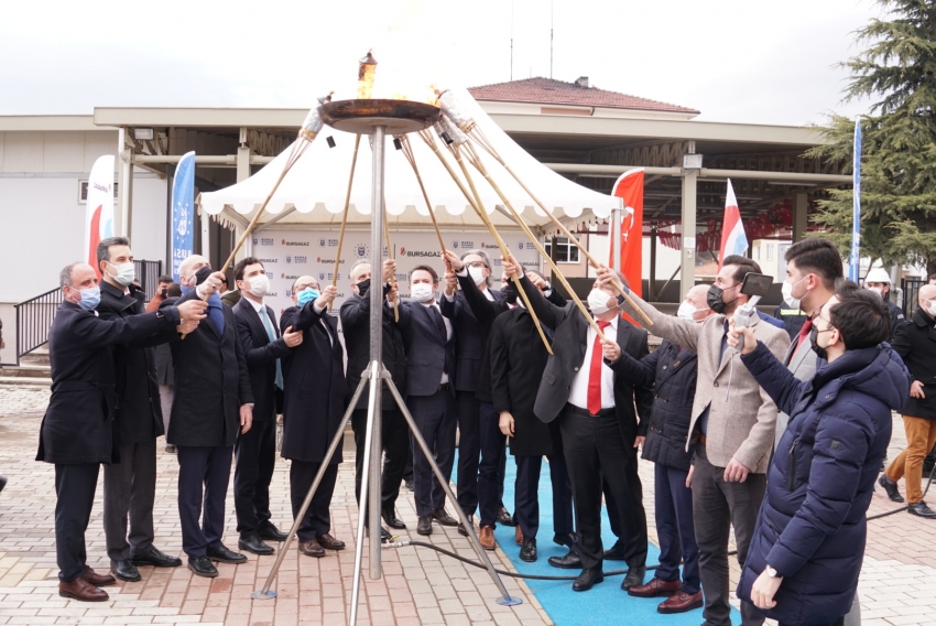 Bursagaz dağ ilçelerini doğal gaz ile buluşturdu 