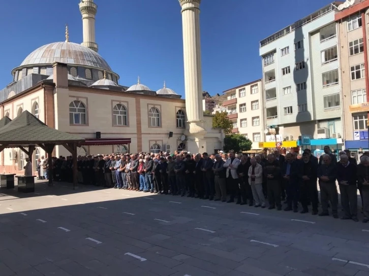 Gümüşhane’de hayatını kaybeden Filistinliler için gıyabi cenaze namazı kılındı
