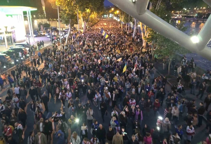Gürcistan’da "Yabancı etkinin şeffaflığı" protestoları sürüyor
