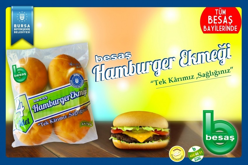 Besaş'ın yeni lezzeti hamburger ekmeği