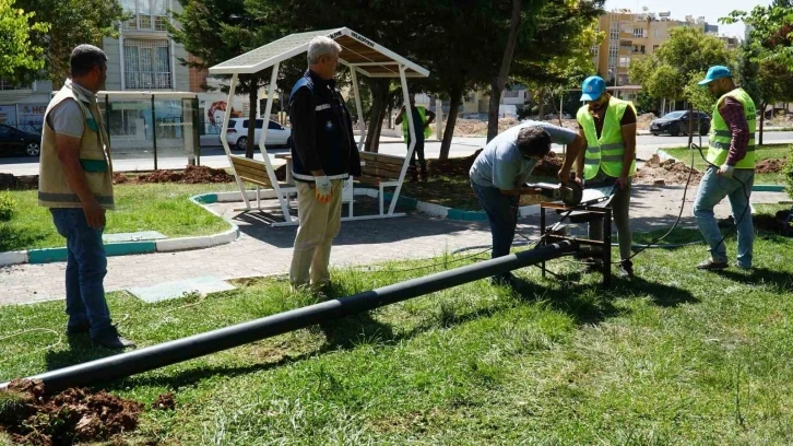 Haliliye’de park çalışması
