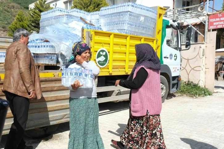 Hataylı depremzedelere Uludağ suyu
