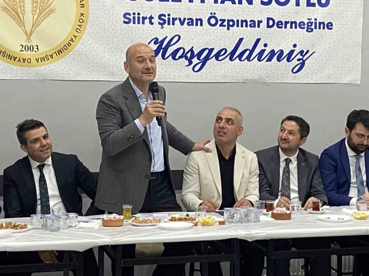 İçişleri Bakanı Soylu: "Bu ülkede Tayyip Erdoğan sadece altyapı yatırımı yapmadı, Tayyip Erdoğan doğu ile batıyı barıştırdı”
