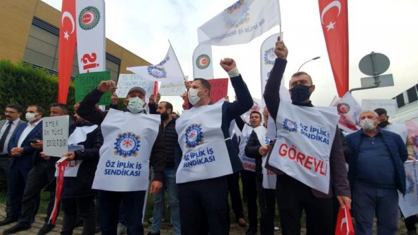 Bursa'da sendika değiştiren işçilerin çalışmalarına son verildi