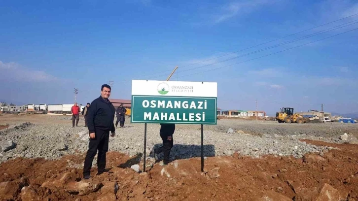 İslahiye’ye Osmangazi mahallesi
