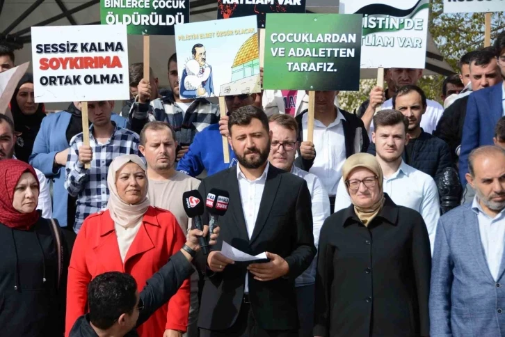 İsrail’in Gazze’ye saldırıları protesto edildi
