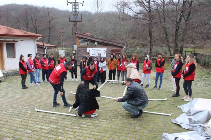 Istranca Dağı eteklerinde afet eğitimi
