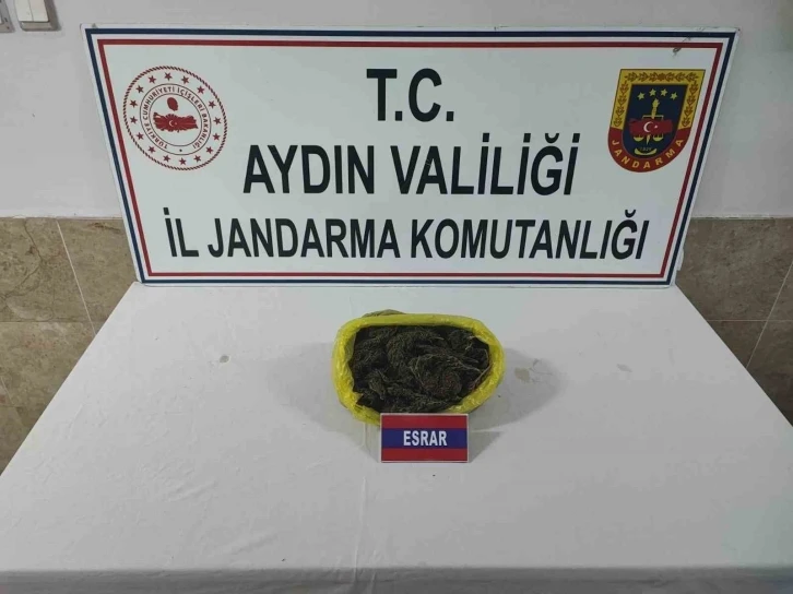 Jandarma ekipleri yarım kilo esrar yakaladı
