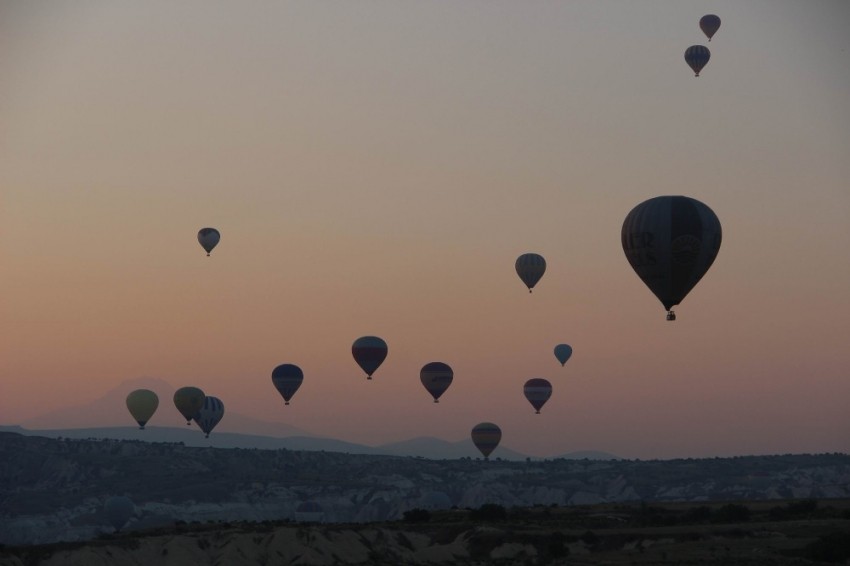 Kapadokya’da bayram coşkusu gökyüzünde başladı