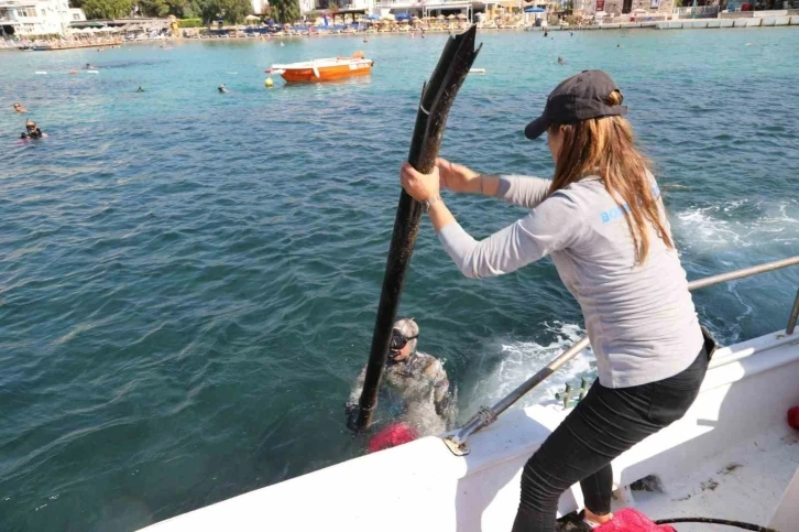 Kadıkalesi ve Akyarlar’da deniz dibi temizliği
