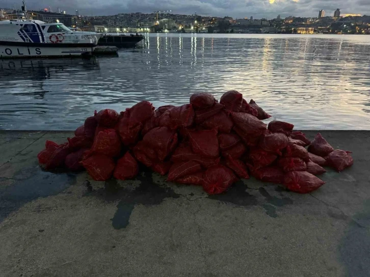 Tonlarca kaçak midye ele geçirildi